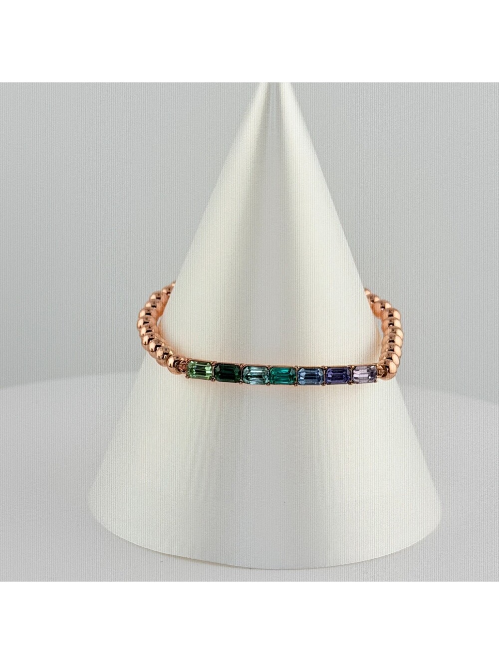 Bomb Party Single Stack Bracelet - on Rose Gold #27